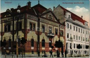 Szolnok, Mezőgazdasági takarékpénztár. Vasúti levelezőlapárusítás 34. sz. 1918.