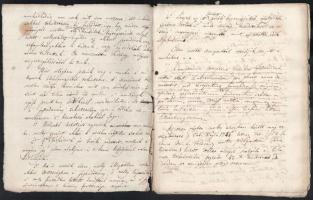 cca 1840 Werbőczy Tripartitium c. jogi munkájának elemzése 24 kézzel beírt oldalon részben magyar, r...