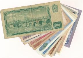 12db-os vegyes külföldi bankjegy tétel, közte Vietnám, Csehszlovákia, Mianmar, Burma, Nepál T:UNC-VG...