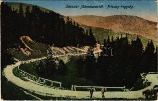 1917 Priszlop-hegység, Prislop (Máramaros, Maramures); látkép. Berger Miksa utóda kiadása / general view + "K.u.K. Infanterieregiment No. 33. I/XXVIII. Marschkompagnie" (EK)