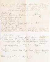 cca 1810 A Gorgey család leszármazásával kapcsolatos levél Rimaszombatról Osgyánra, címeres viaszpec...