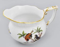 Herend Rothschild mintás kávés készlet. Jelzett, teljes, kézzel festett, kiöntő fedelének belsejében...