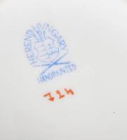 Herend Rothschild mintás kávés készlet. Jelzett, teljes, kézzel festett, kiöntő fedelének belsejében...