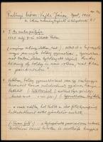 Hadihajós jelenettel díszített jegyzetfüzet, bejegyzésekkel