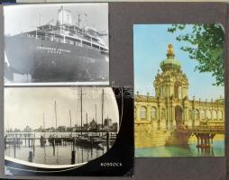 Modern képeslapgyűjtemény 2 albumban: Főleg 1950-es 60-as és 70-es évekből, európai országok városké...