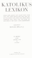 Katolikus Lexikon 1-4. köt. Szerk.: Bangha Béla. Bp., 1931-1933, Magyar Kultúra. Korabeli félbőr-köt...