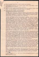 1954 A dombóvári járásbíróság elnökének jelentése a helyben tárgyal különböző bűnügyekről két teljes...