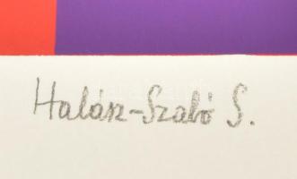 Halász Szabó Sándor (1920-1997): Absztrakt formák. Szitanyomat, papír, jelzett, számozott (23/30), 3...