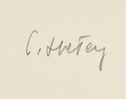 Hetey Katalin (1924-2010): Geometria. Szitanyomat, papír. Jelzett. Számozott (16/40). Lapméret: 54x4...