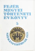 Fejér megyei történeti évkönyv 5. Székesfehérvár, 1971. Kiadói papírkötésben 366p.