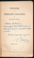 Ifj. Biber József: Verseim. Szerelem-csalódás. (DEDIKÁLT). Miskolc, 1919, szerzői kiadás (László-ny....