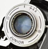 cca 1951, Beier Beirax Junior fényképezőgép, Feinmess Dresden "Bonotar" 1:4,5 f=10,5 cm ob...