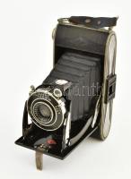 cca 1938, Agfa Billy-Record fényképezőgép, Agfa-Anastigmat objektívvel, sérült bőr tokjában