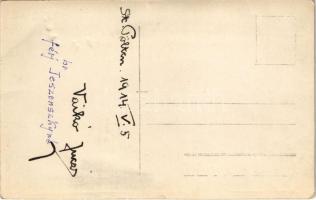 1914 Sankt Pölten, lady with horses and dogs. photo (EB)