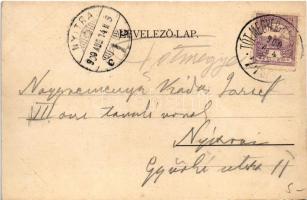 1900 Miskolc, Major utca, Törvénykezési palota. Gedeon A. kiadása (r) + "TÓT-MEGYER-MISKOLCZ 71...