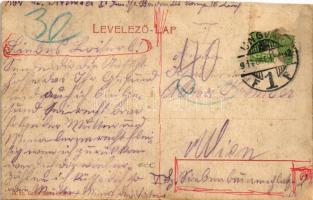 1914 Ungvár, Uzshorod, Uzhhorod, Uzhorod; Kishíd utca, Ungvári Népbank, Ungvári műmalom raktára. Gel...