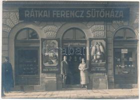 1924 Budapest II. Rátkai Ferenc sütőháza. Retek utca 4., photo (12,2 x 8.7 cm) (EK)