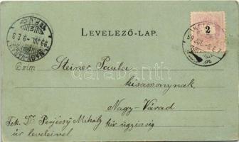 1899 (Vorläufer) Kolozsvár, Cluj; A vashíd este, Simon üzlet. Ferencz és társa kiadása / bridge at n...