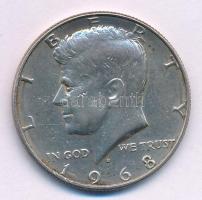 Amerikai Egyesült Államok 1968D 1/2$ Ag Kennedy T:AU USA 1968D 1/2 Dollar Ag Kennedy C:AU  Krause KM#202a