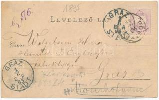 1895 (Vorläufer!!!) Pöstyén, Pistyan, Piestany; Fürdők, Gyógyterem, belső, Úri utca, Szálloda, Szính...