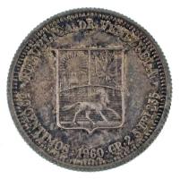 Venezuela 1960. 50c Ag T:AU patina 
Venezuela 1960. 50 Centimos Ag C:AU patina 
Krause Y#36a