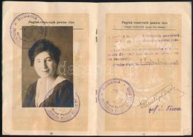 1922 Nagyvárad, román fényképes útlevél / Kingdom of Romania, passport