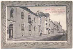 Nagyvárad, Oradea; Teleky utca, Ipar és Kereskedelmi kamara, Dr. Nemes bérháza, üzlet. Benkő Artur kiadása / street, Chamber of Industry and Commerce, shop (fl)