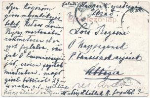 1908 Arad, Andrássy tér, lóvasút. (W.L. ?) 917. / square, horse-drawn tram (EK)