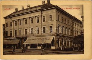 Arad, Fehér Kereszt szálloda és kávéház / hotel and cafe