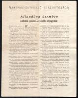cca 1910 Bártfagyógyfürdő Igazgatósága által kiadott állandóan üzemben lévő szállodák, panziók és nyaralók névjegyzéke