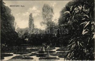 1940 Brogyán, Brodany, Brodzany (Nagybélic, Velké Bielice); Brogyáni kastély parkja / castle park (fl)