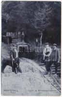 1911 Borpatak, Valea Borcutului; Lipót- és Miksa bánya altárna / mine. photo (EB)