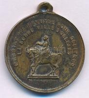 Franciaország DN "Jeanne d'Arc" Cu emlékérem füllel (27mm) T:XF patina
France ND &qu...
