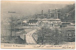 1904 Boksánbánya, Németbogsán, Deutsch-Bogsan, Bocsa Montana; Kolczán mészkőbánya és mészégető telep / limestone quarry, lime burning plant (EK)