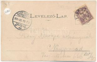 1901 Felsőbánya, Baia Sprie; Keleti bányatelep, M. kir. bányaiskola, Római katolikus fiú- és leányis...