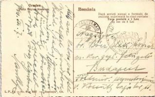 1940 Nagyvárad, Oradea; Piata Regina Maria, Reclame Luminoase / tér, villamos / square, tram + &quot...
