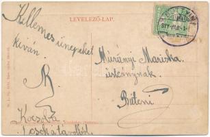 1911 Buttyin, Körösbökény, Buteni, Bucin; Fő utca. W.L. Bp. 5270. Fogyasztási szövetkezet kiadása / ...