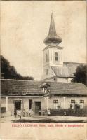 1914 Felsőolcsvár, Felső-Olcsvár, Vysny Olcvar (Kassaolcsvár, Kosické Olsany); Római katolikus iskola és templom / school and church (fl)