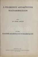 Dr. Stein Aurél: A felekezeti anyakönyvek Magyarországon. II. rész. A zsidók anyakönyvei és konskripciói. Bp., 1941, Neuwald Illés. Kiadói papírkötés, felvágatlan példány jó állapotban.