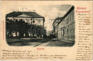 1900 Temesvár, Timisoara; Balázs tér. Corvina kiadása / square (kis szakadás / small tear)