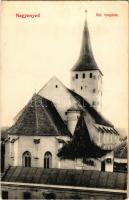 Nagyenyed, Aiud; Református templom. Winkler János kiadása / Calvinist church (EK)