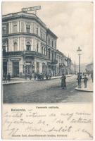 1906 Kolozsvár, Cluj; Pannonia szálloda, üzletek. Schuster Emil kiadása / hotel, shops (ragasztónyom / glue marks)