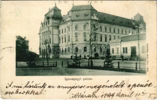 1899 (Vorläufer) Nagyvárad, Oradea; Igazságügyi palota. Láng József kiadása / Palace of Justice (EB)