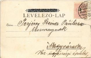 1899 (Vorläufer) Nagyvárad, Oradea; Igazságügyi palota. Láng József kiadása / Palace of Justice (EB)