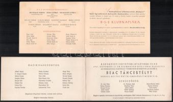 cca 1947-1962 5 db különféle meghívó