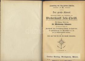 1919 Gót írásos mű: Der grosse Advent. Lorber-Verlag, Bietigheim, Württemberg