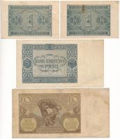 Lengyelország 1940. 10Zl + 1941. 1Zl (2x) + 5Zl T:F,VG
Poland 1940. 10 Złotych + 1941. 1 Złotych (2...