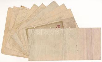 Német Birodalom / Weimari Köztársaság 1923. 10db-os inflációs bankjegyből álló tétel T:F,VG
German ...