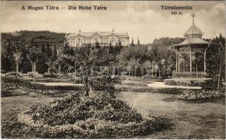 1918 Tátralomnic, Tatranská Lomnica (Magas-Tátra, Vysoké Tatry); Palota szálloda. Kuszmann Gyula kiadása / hotel (EK)