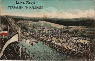 1910 Berlin, Luna Park Terassen am Halensee / amusement park (EK)